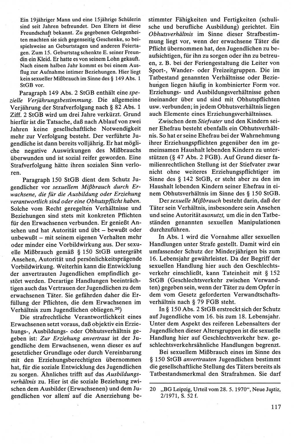 Strafrecht [Deutsche Demokratische Republik (DDR)], Besonderer Teil, Lehrbuch 1981, Seite 117 (Strafr. DDR BT Lb. 1981, S. 117)