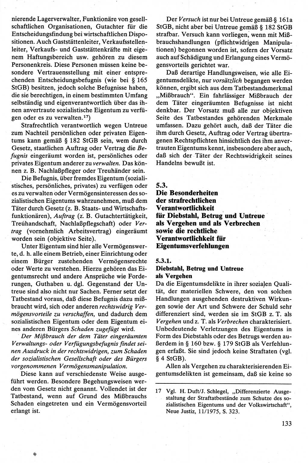 Strafrecht [Deutsche Demokratische Republik (DDR)], Besonderer Teil, Lehrbuch 1981, Seite 133 (Strafr. DDR BT Lb. 1981, S. 133)