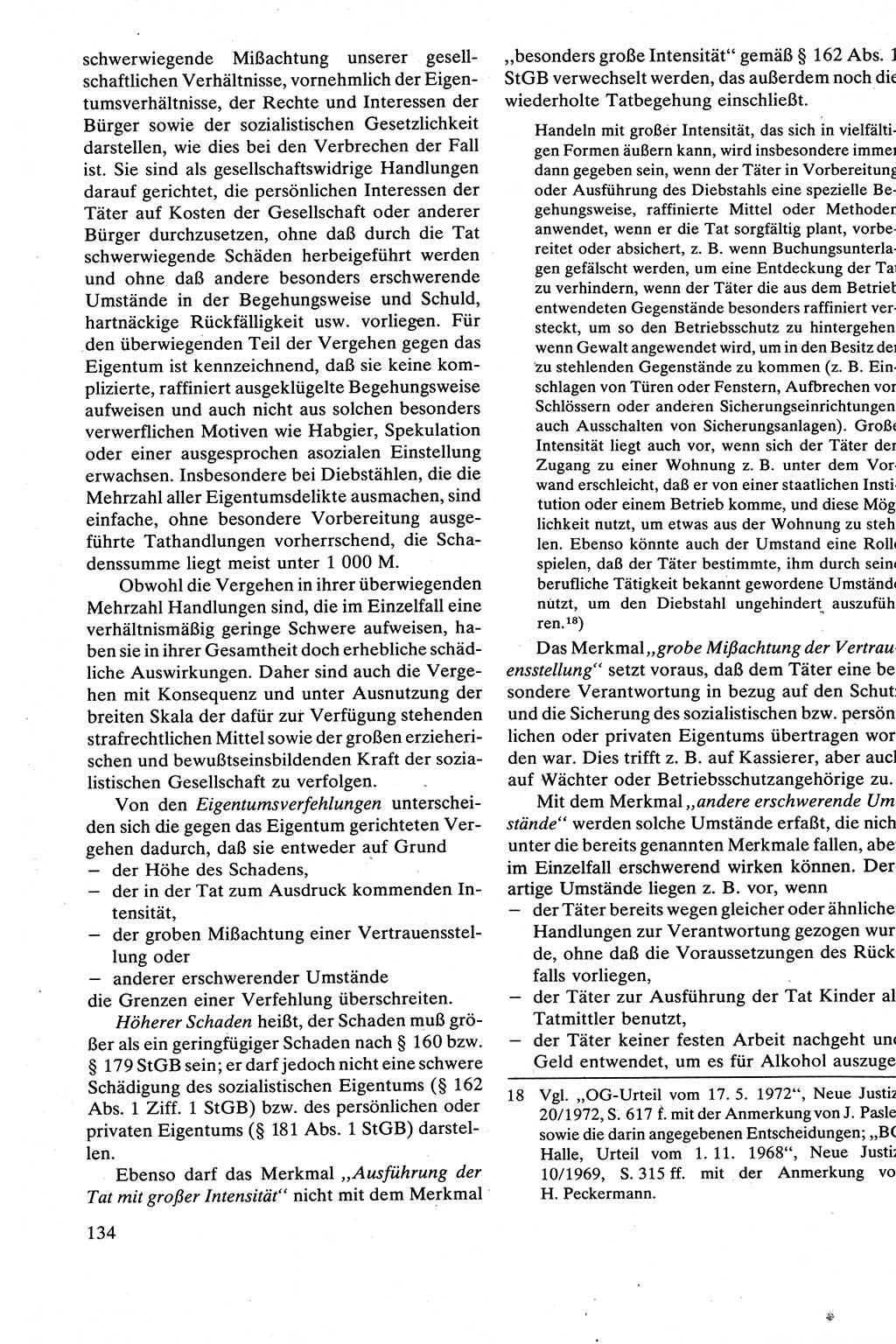 Strafrecht [Deutsche Demokratische Republik (DDR)], Besonderer Teil, Lehrbuch 1981, Seite 134 (Strafr. DDR BT Lb. 1981, S. 134)