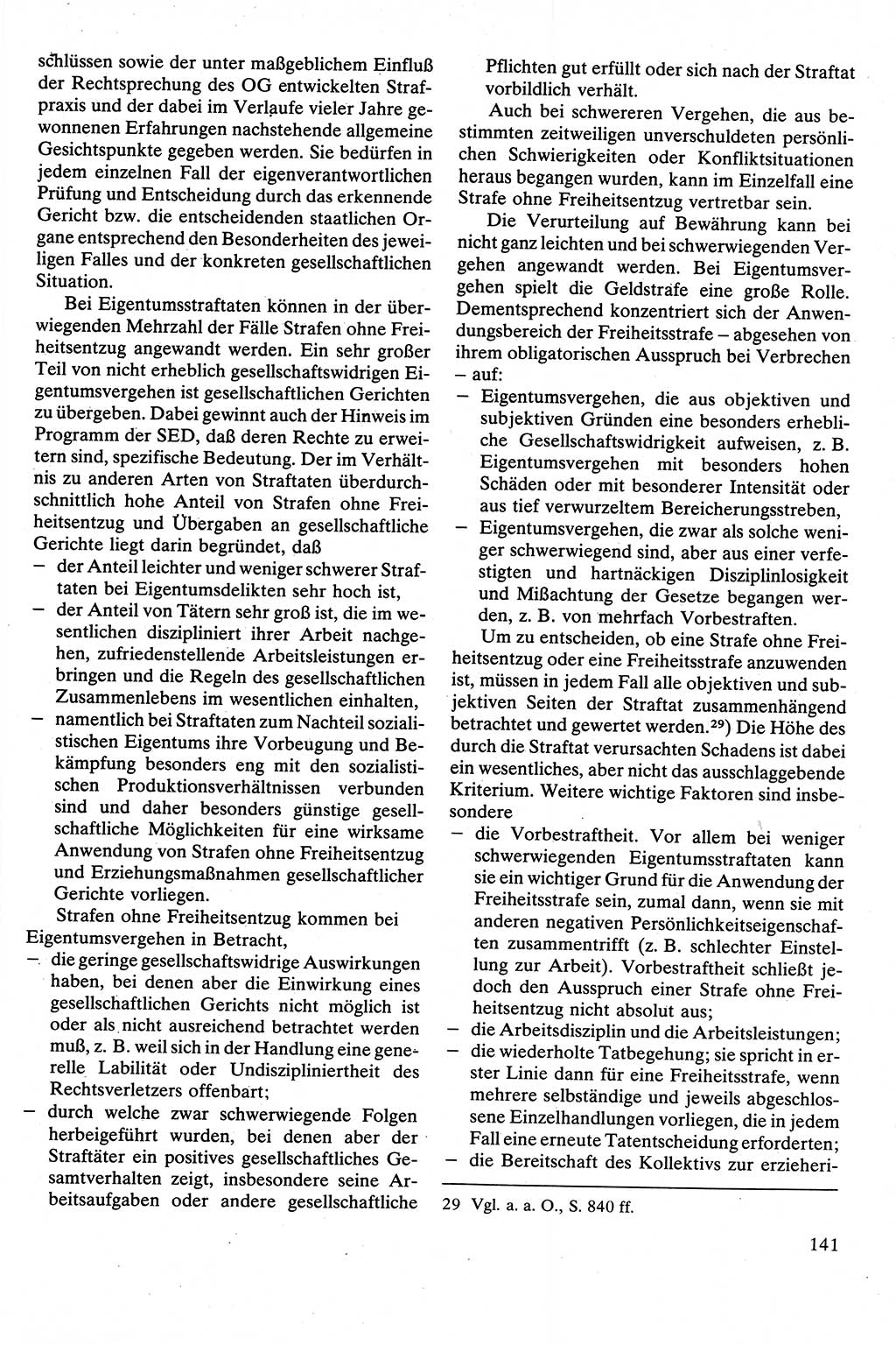 Strafrecht [Deutsche Demokratische Republik (DDR)], Besonderer Teil, Lehrbuch 1981, Seite 141 (Strafr. DDR BT Lb. 1981, S. 141)