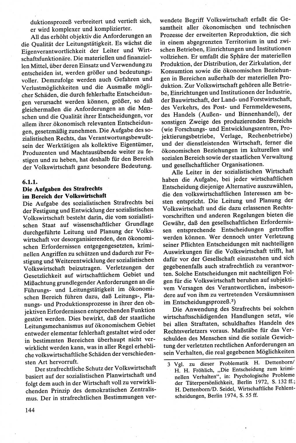 Strafrecht [Deutsche Demokratische Republik (DDR)], Besonderer Teil, Lehrbuch 1981, Seite 144 (Strafr. DDR BT Lb. 1981, S. 144)