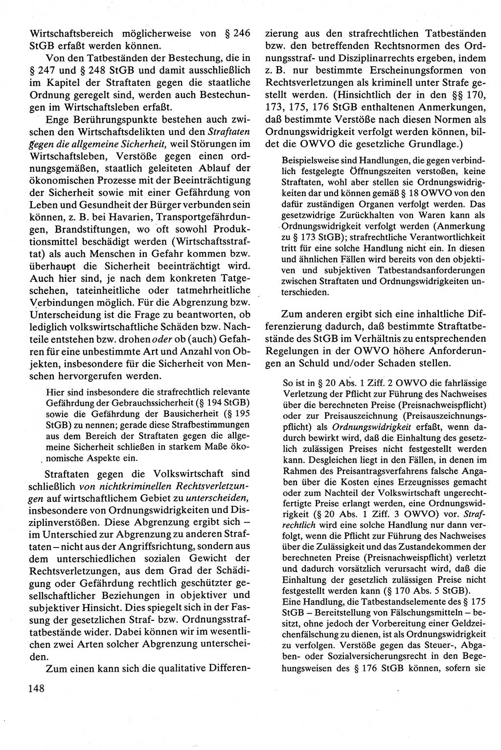 Strafrecht [Deutsche Demokratische Republik (DDR)], Besonderer Teil, Lehrbuch 1981, Seite 148 (Strafr. DDR BT Lb. 1981, S. 148)