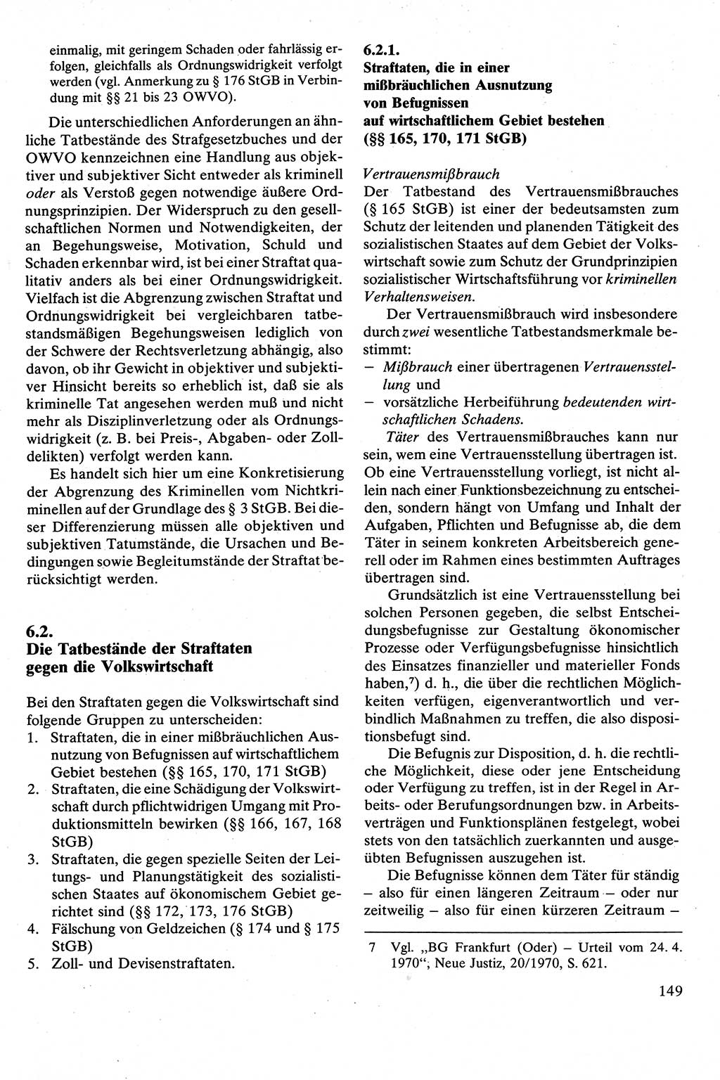 Strafrecht [Deutsche Demokratische Republik (DDR)], Besonderer Teil, Lehrbuch 1981, Seite 149 (Strafr. DDR BT Lb. 1981, S. 149)