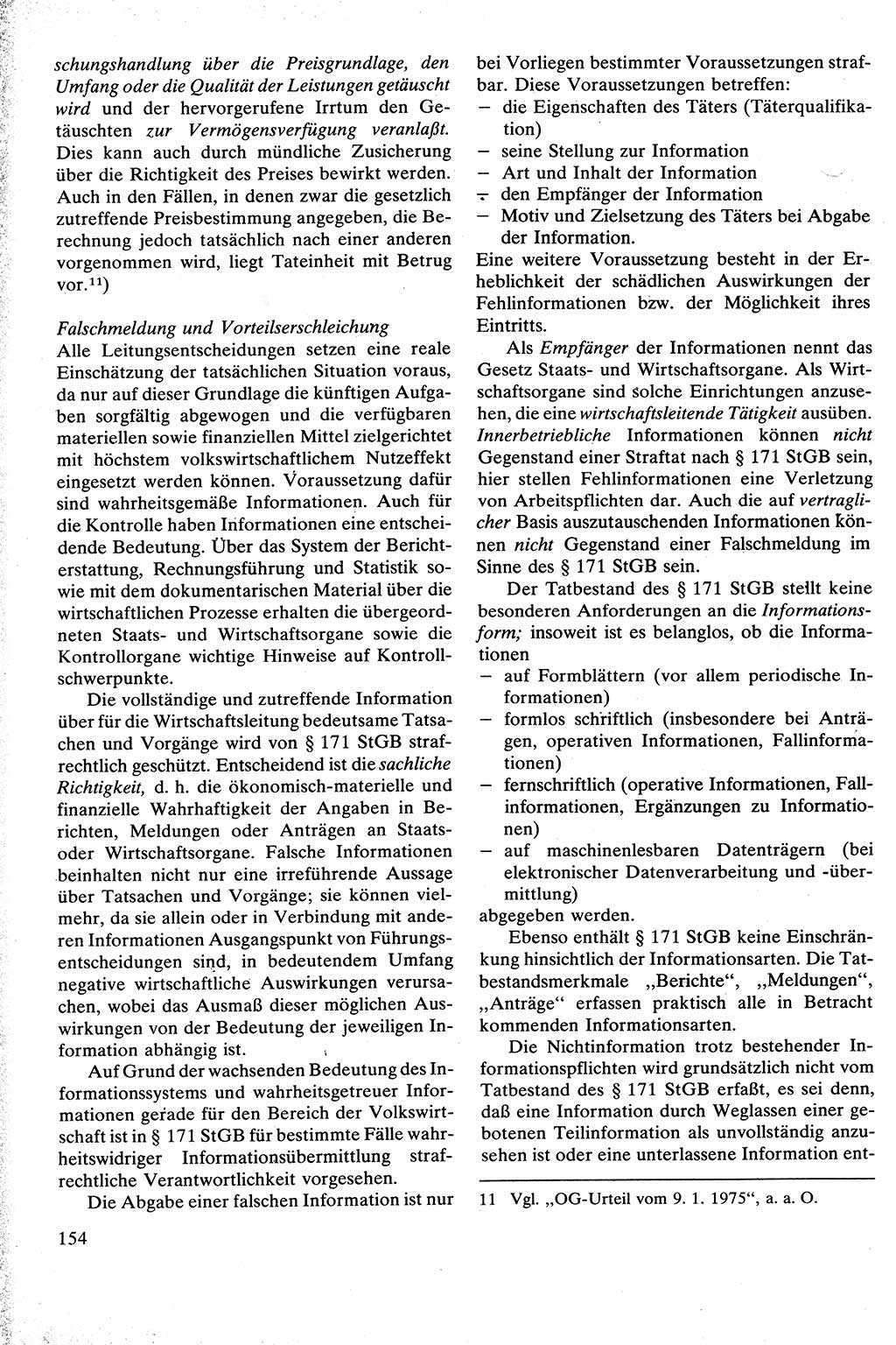 Strafrecht [Deutsche Demokratische Republik (DDR)], Besonderer Teil, Lehrbuch 1981, Seite 154 (Strafr. DDR BT Lb. 1981, S. 154)