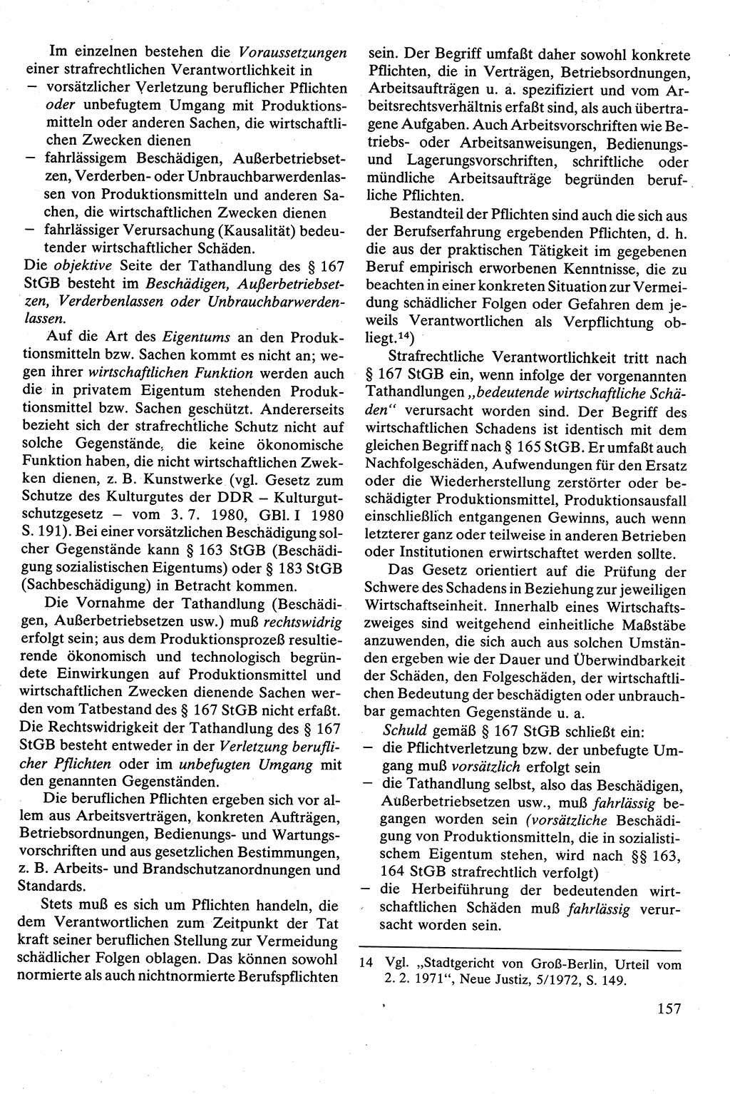 Strafrecht [Deutsche Demokratische Republik (DDR)], Besonderer Teil, Lehrbuch 1981, Seite 157 (Strafr. DDR BT Lb. 1981, S. 157)
