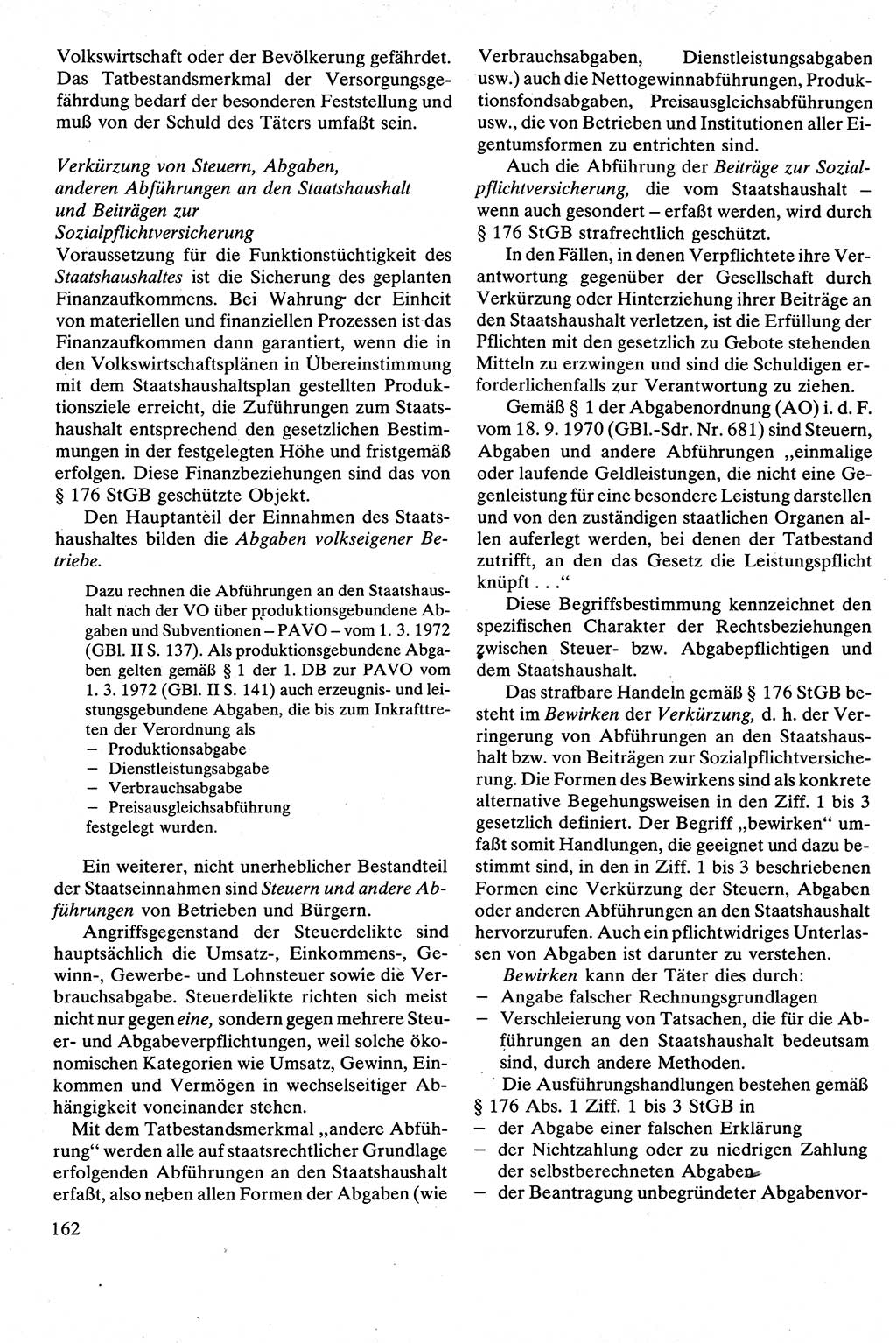 Strafrecht [Deutsche Demokratische Republik (DDR)], Besonderer Teil, Lehrbuch 1981, Seite 162 (Strafr. DDR BT Lb. 1981, S. 162)