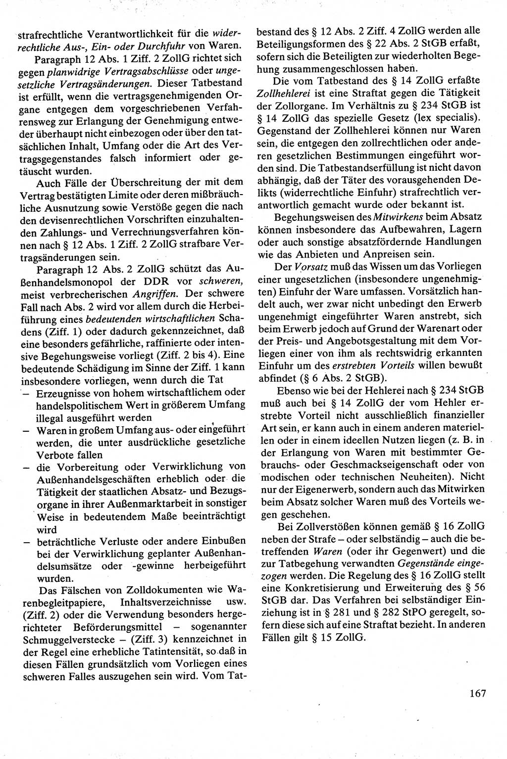 Strafrecht [Deutsche Demokratische Republik (DDR)], Besonderer Teil, Lehrbuch 1981, Seite 167 (Strafr. DDR BT Lb. 1981, S. 167)