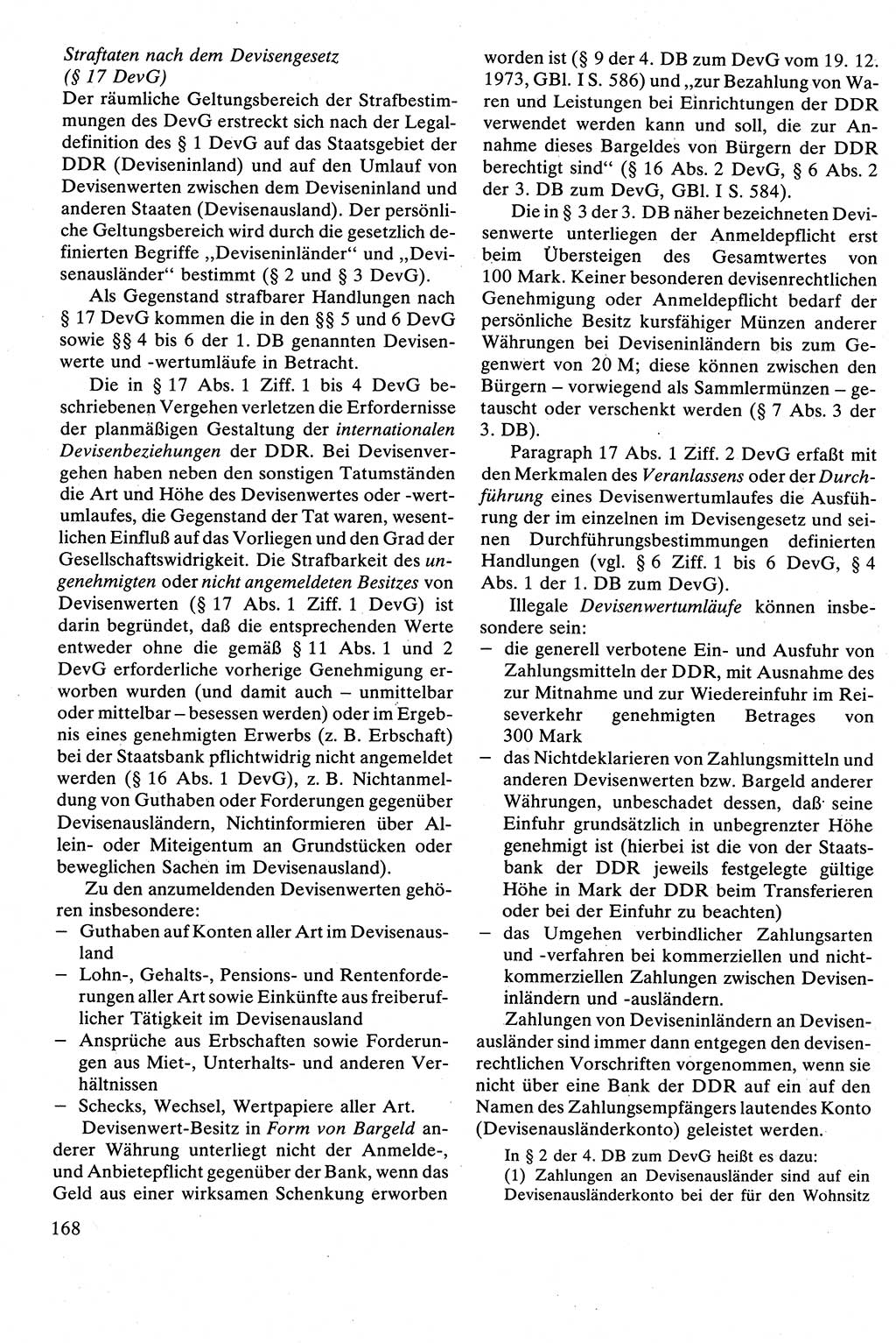 Strafrecht [Deutsche Demokratische Republik (DDR)], Besonderer Teil, Lehrbuch 1981, Seite 168 (Strafr. DDR BT Lb. 1981, S. 168)