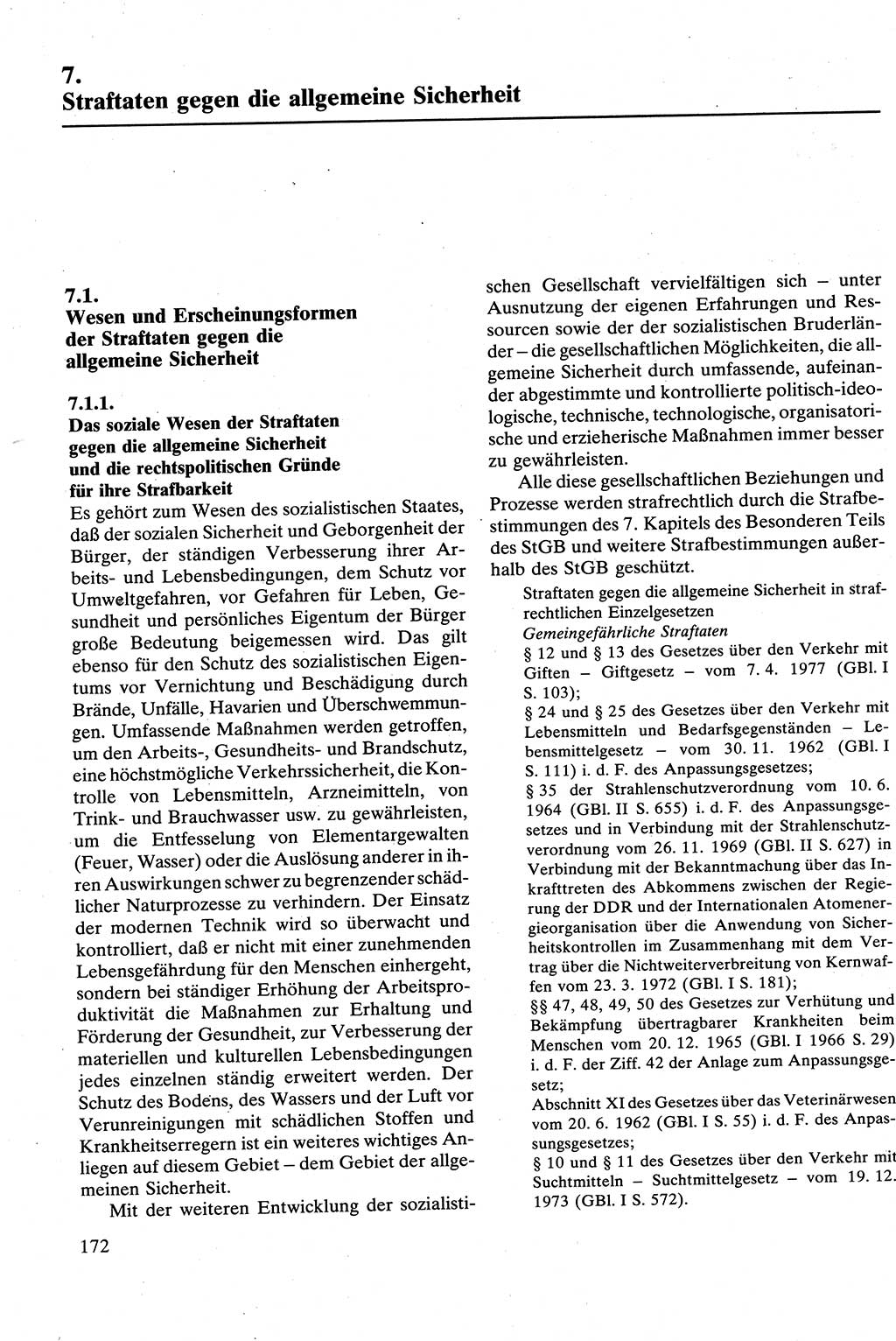 Strafrecht [Deutsche Demokratische Republik (DDR)], Besonderer Teil, Lehrbuch 1981, Seite 172 (Strafr. DDR BT Lb. 1981, S. 172)