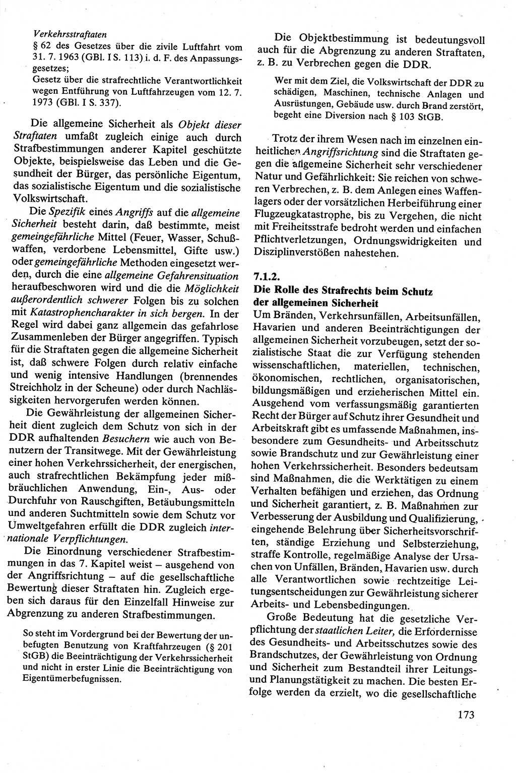 Strafrecht [Deutsche Demokratische Republik (DDR)], Besonderer Teil, Lehrbuch 1981, Seite 173 (Strafr. DDR BT Lb. 1981, S. 173)