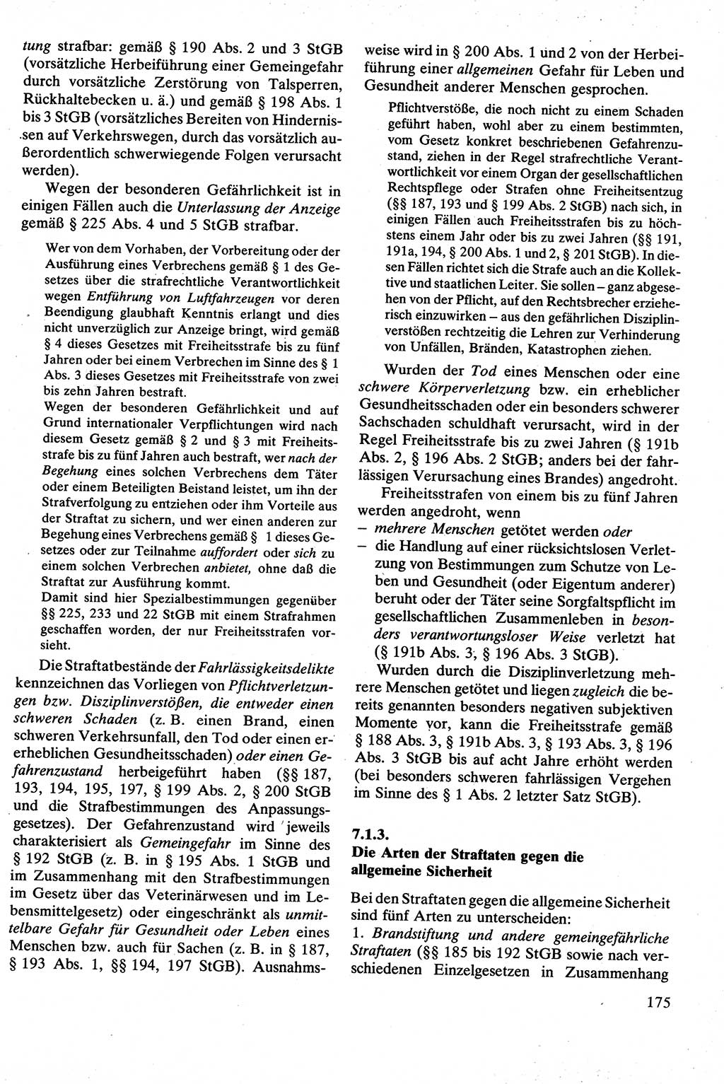 Strafrecht [Deutsche Demokratische Republik (DDR)], Besonderer Teil, Lehrbuch 1981, Seite 175 (Strafr. DDR BT Lb. 1981, S. 175)