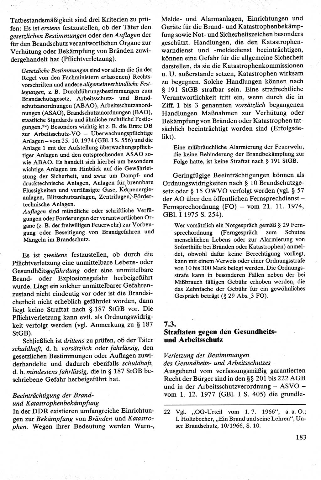Strafrecht [Deutsche Demokratische Republik (DDR)], Besonderer Teil, Lehrbuch 1981, Seite 183 (Strafr. DDR BT Lb. 1981, S. 183)
