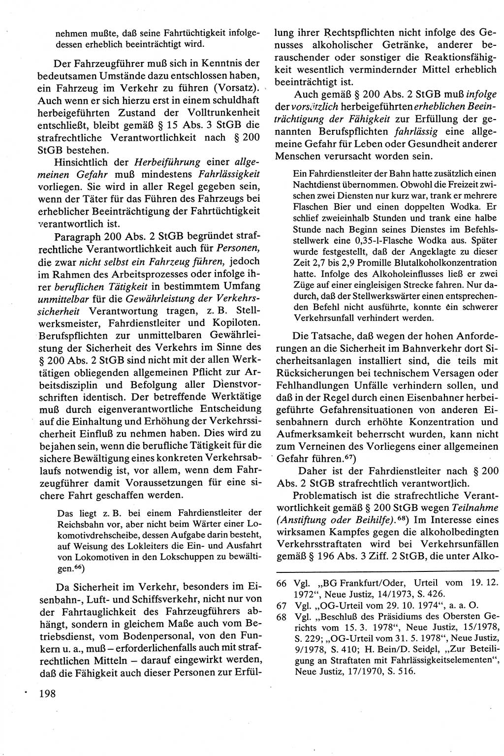 Strafrecht [Deutsche Demokratische Republik (DDR)], Besonderer Teil, Lehrbuch 1981, Seite 198 (Strafr. DDR BT Lb. 1981, S. 198)