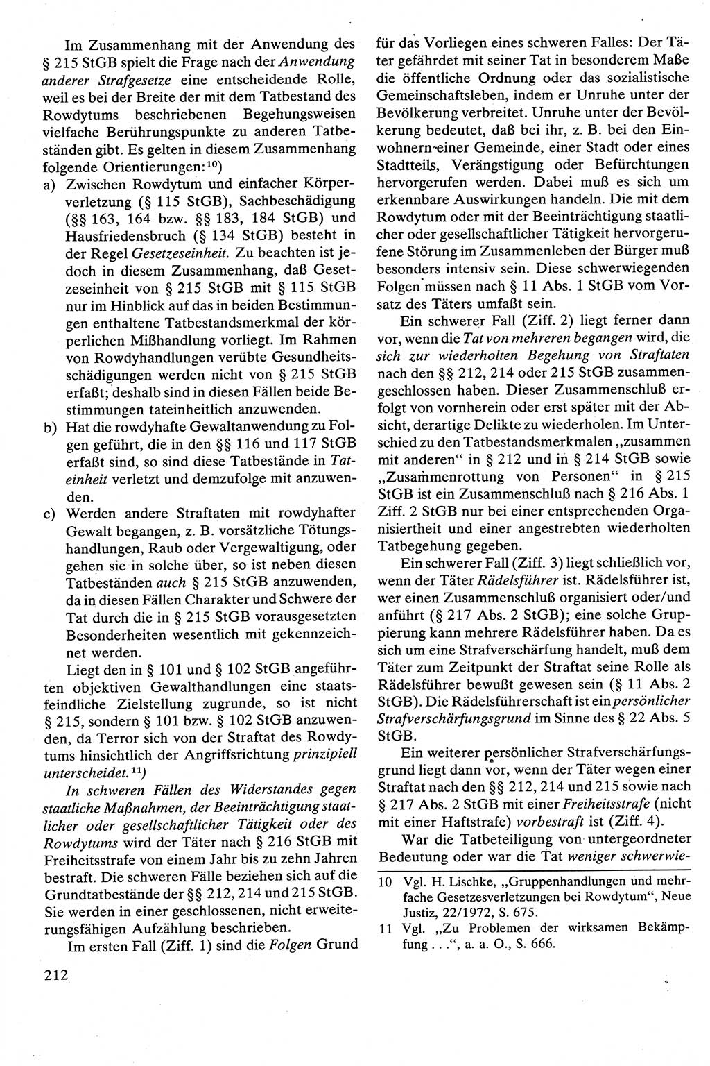 Strafrecht [Deutsche Demokratische Republik (DDR)], Besonderer Teil, Lehrbuch 1981, Seite 212 (Strafr. DDR BT Lb. 1981, S. 212)