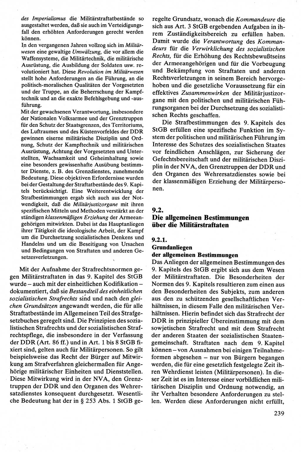 Strafrecht [Deutsche Demokratische Republik (DDR)], Besonderer Teil, Lehrbuch 1981, Seite 239 (Strafr. DDR BT Lb. 1981, S. 239)