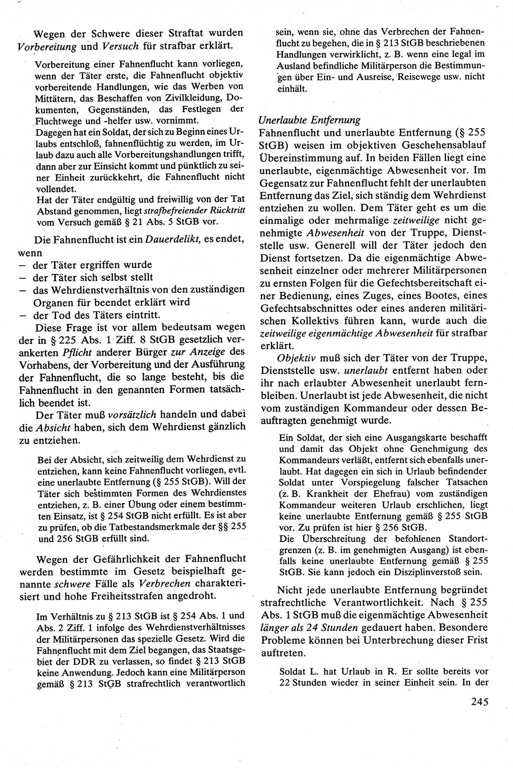 Strafrecht [Deutsche Demokratische Republik (DDR)], Besonderer Teil, Lehrbuch 1981, Seite 245 (Strafr. DDR BT Lb. 1981, S. 245)