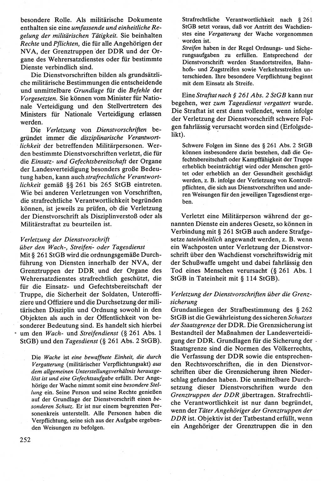 Strafrecht [Deutsche Demokratische Republik (DDR)], Besonderer Teil, Lehrbuch 1981, Seite 252 (Strafr. DDR BT Lb. 1981, S. 252)