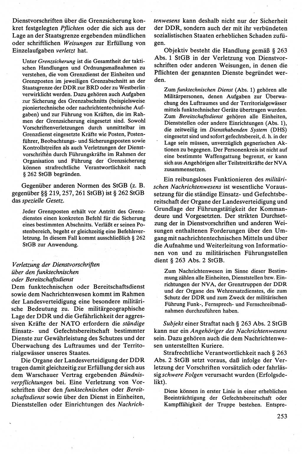 Strafrecht [Deutsche Demokratische Republik (DDR)], Besonderer Teil, Lehrbuch 1981, Seite 253 (Strafr. DDR BT Lb. 1981, S. 253)