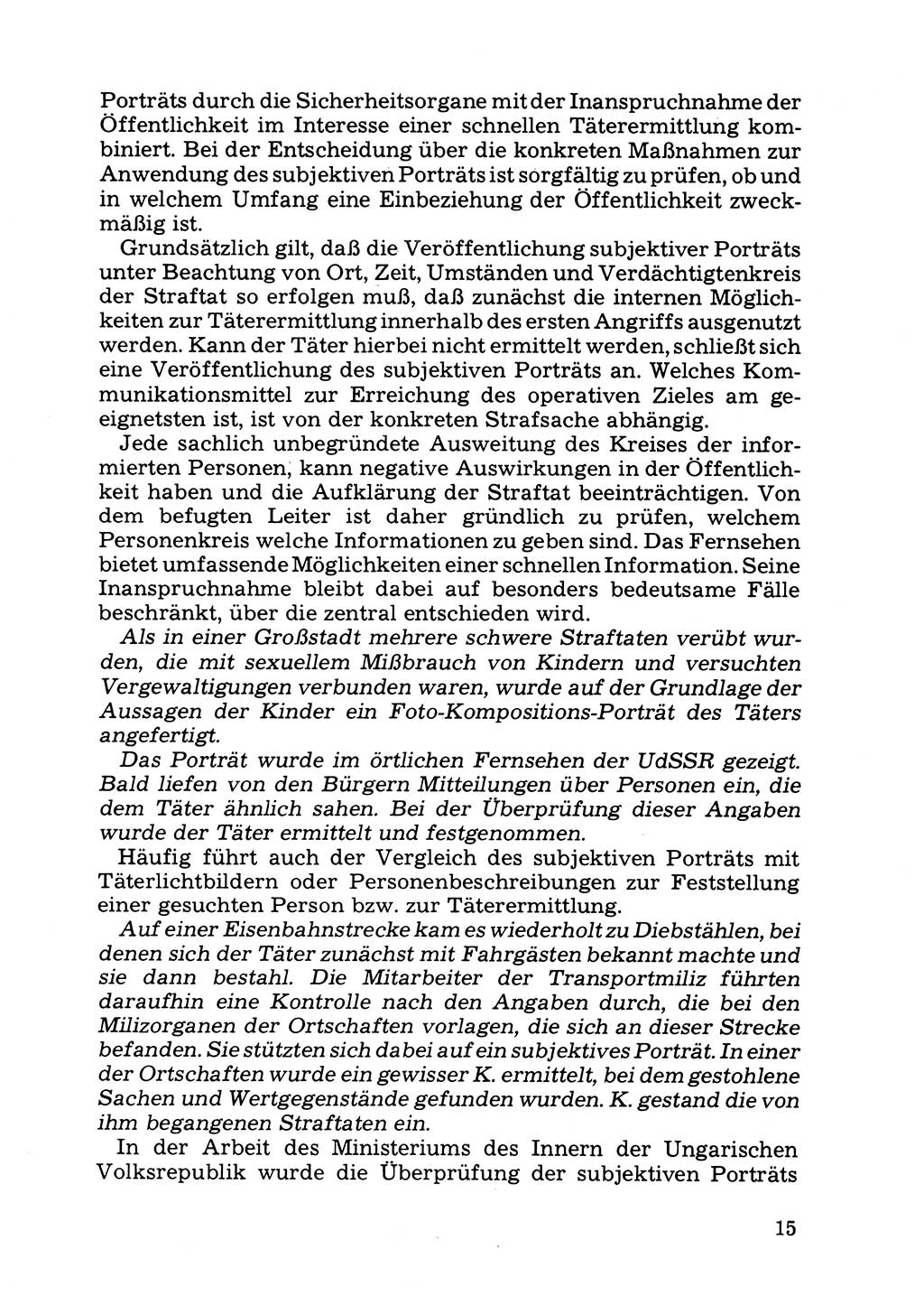 Das subjektive Porträt [Deutsche Demokratische Republik (DDR)] 1981, Seite 15 (Subj. Port. DDR 1981, S. 15)