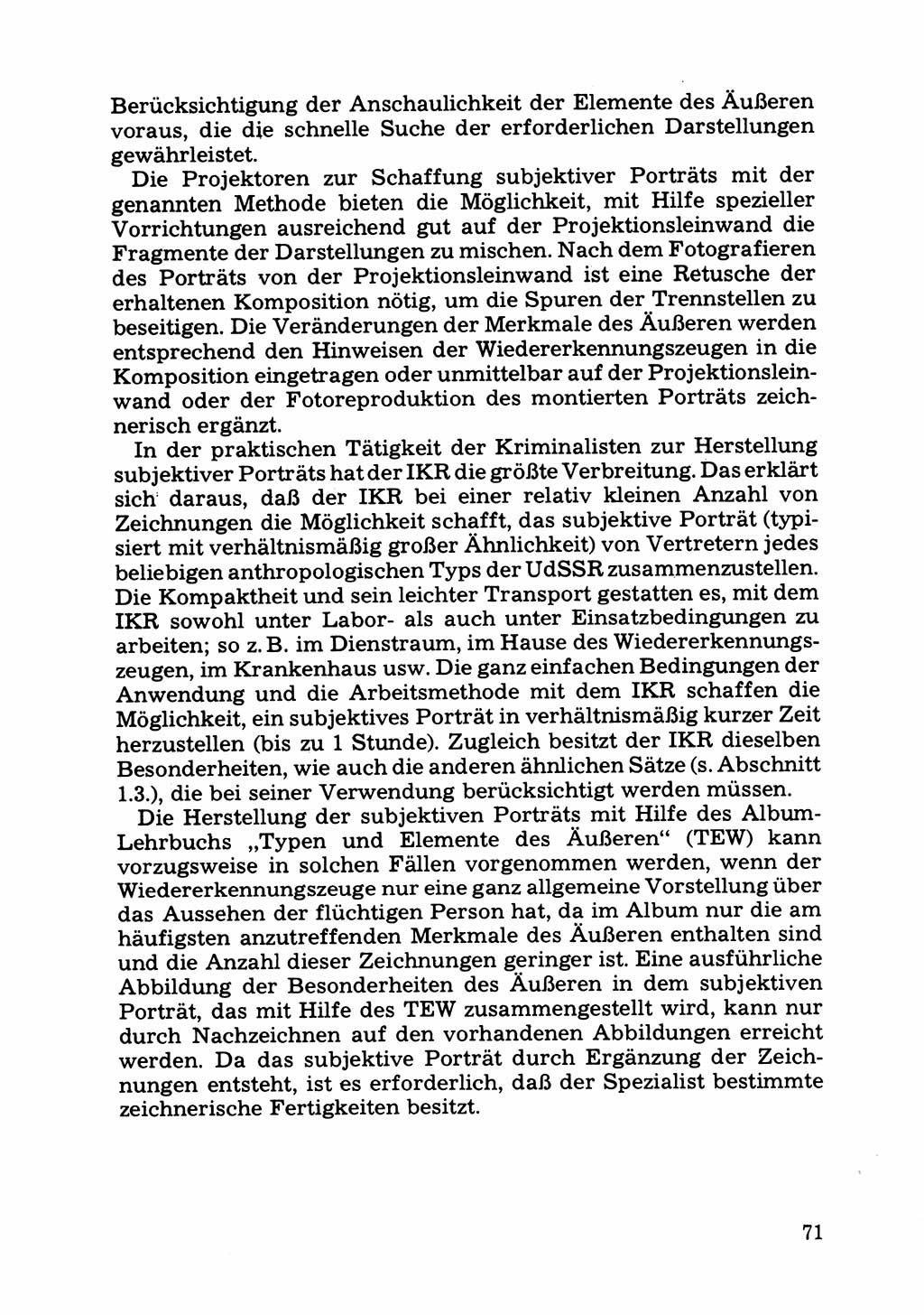 Das subjektive Porträt [Deutsche Demokratische Republik (DDR)] 1981, Seite 71 (Subj. Port. DDR 1981, S. 71)