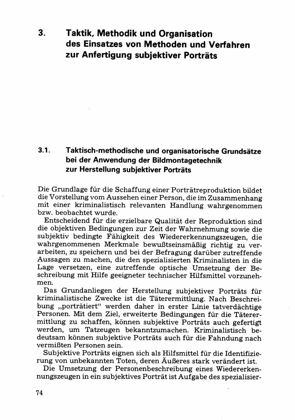 Das subjektive Porträt [Deutsche Demokratische Republik (DDR)] 1981, Seite 74 (Subj. Port. DDR 1981, S. 74)