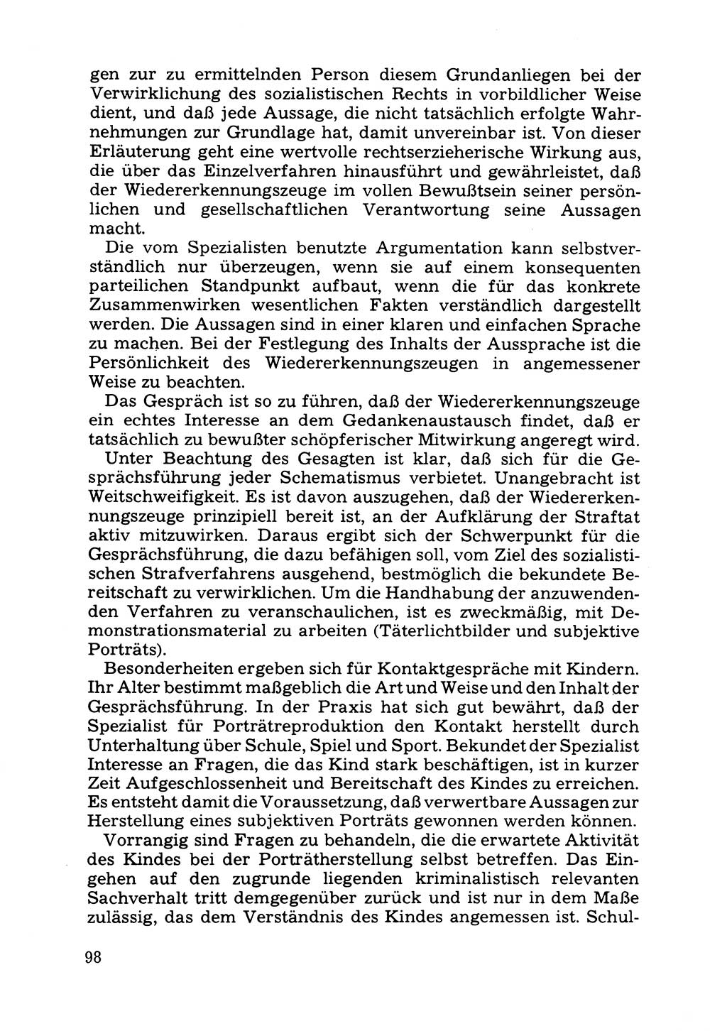 Das subjektive Porträt [Deutsche Demokratische Republik (DDR)] 1981, Seite 98 (Subj. Port. DDR 1981, S. 98)