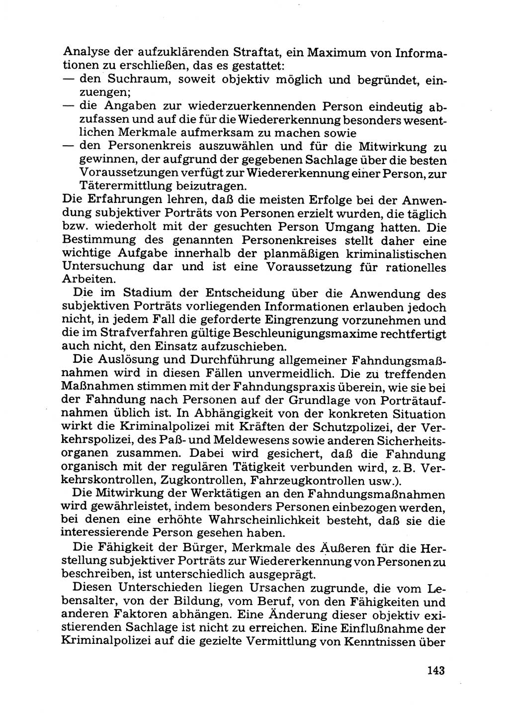 Das subjektive Porträt [Deutsche Demokratische Republik (DDR)] 1981, Seite 143 (Subj. Port. DDR 1981, S. 143)