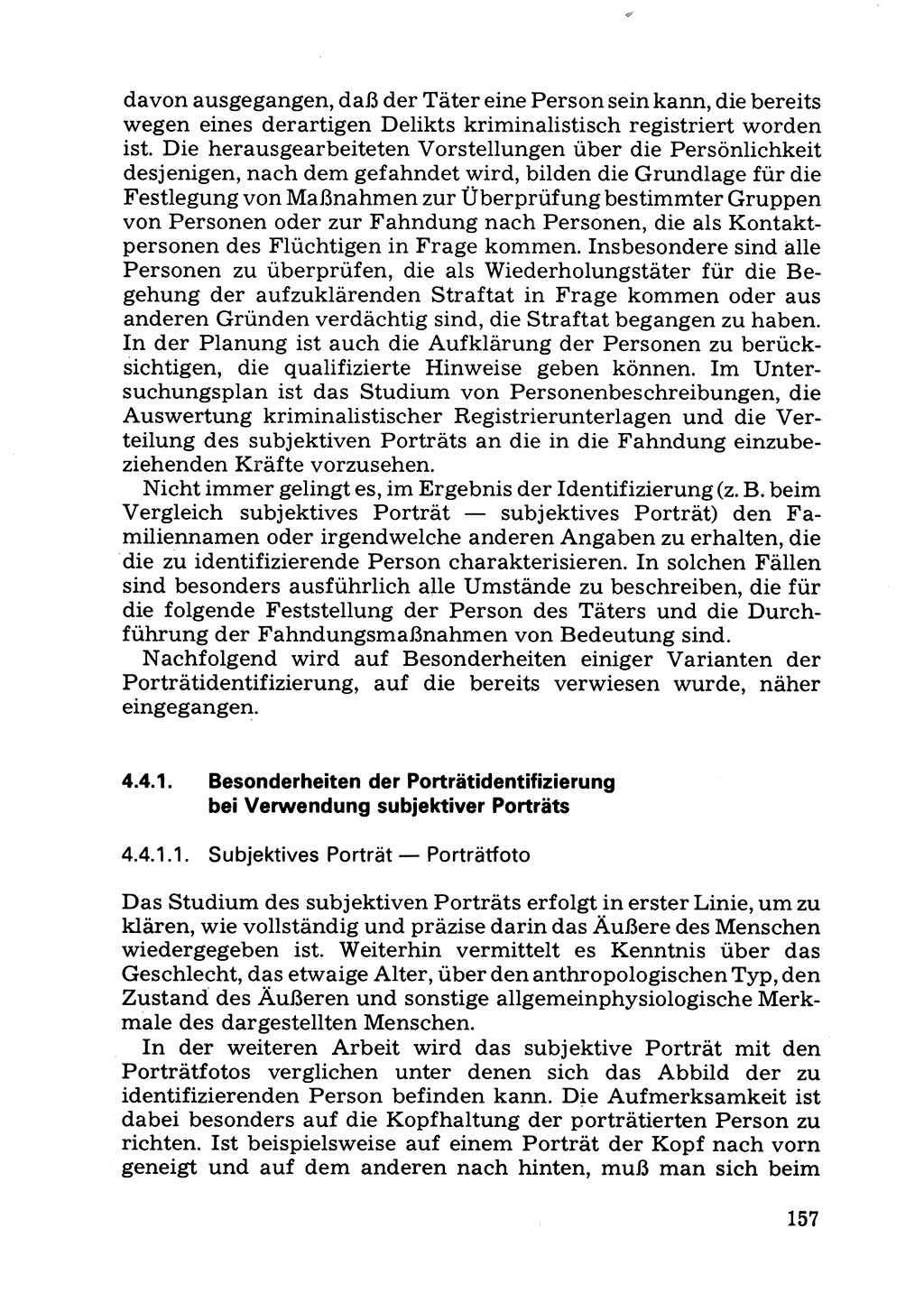 Das subjektive Porträt [Deutsche Demokratische Republik (DDR)] 1981, Seite 157 (Subj. Port. DDR 1981, S. 157)
