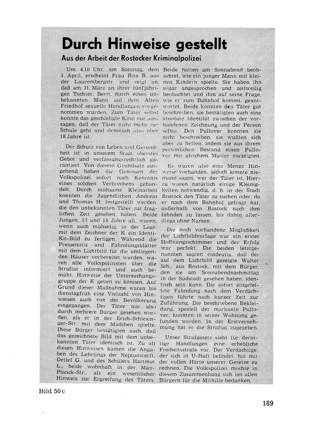 Das subjektive Porträt [Deutsche Demokratische Republik (DDR)] 1981, Seite 189 (Subj. Port. DDR 1981, S. 189)