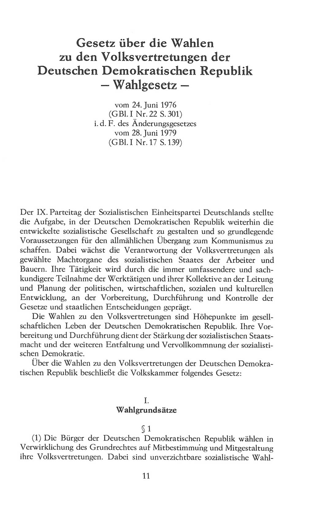 Volkskammer (VK) der Deutschen Demokratischen Republik (DDR), 8. Wahlperiode 1981-1986, Seite 11 (VK. DDR 8. WP. 1981-1986, S. 11)