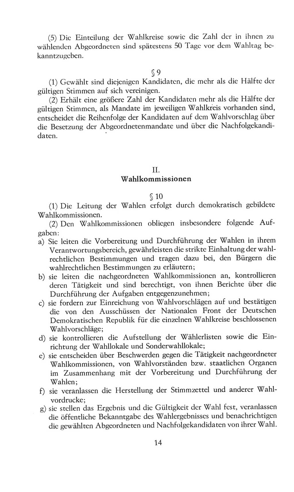 Volkskammer (VK) der Deutschen Demokratischen Republik (DDR), 8. Wahlperiode 1981-1986, Seite 14 (VK. DDR 8. WP. 1981-1986, S. 14)