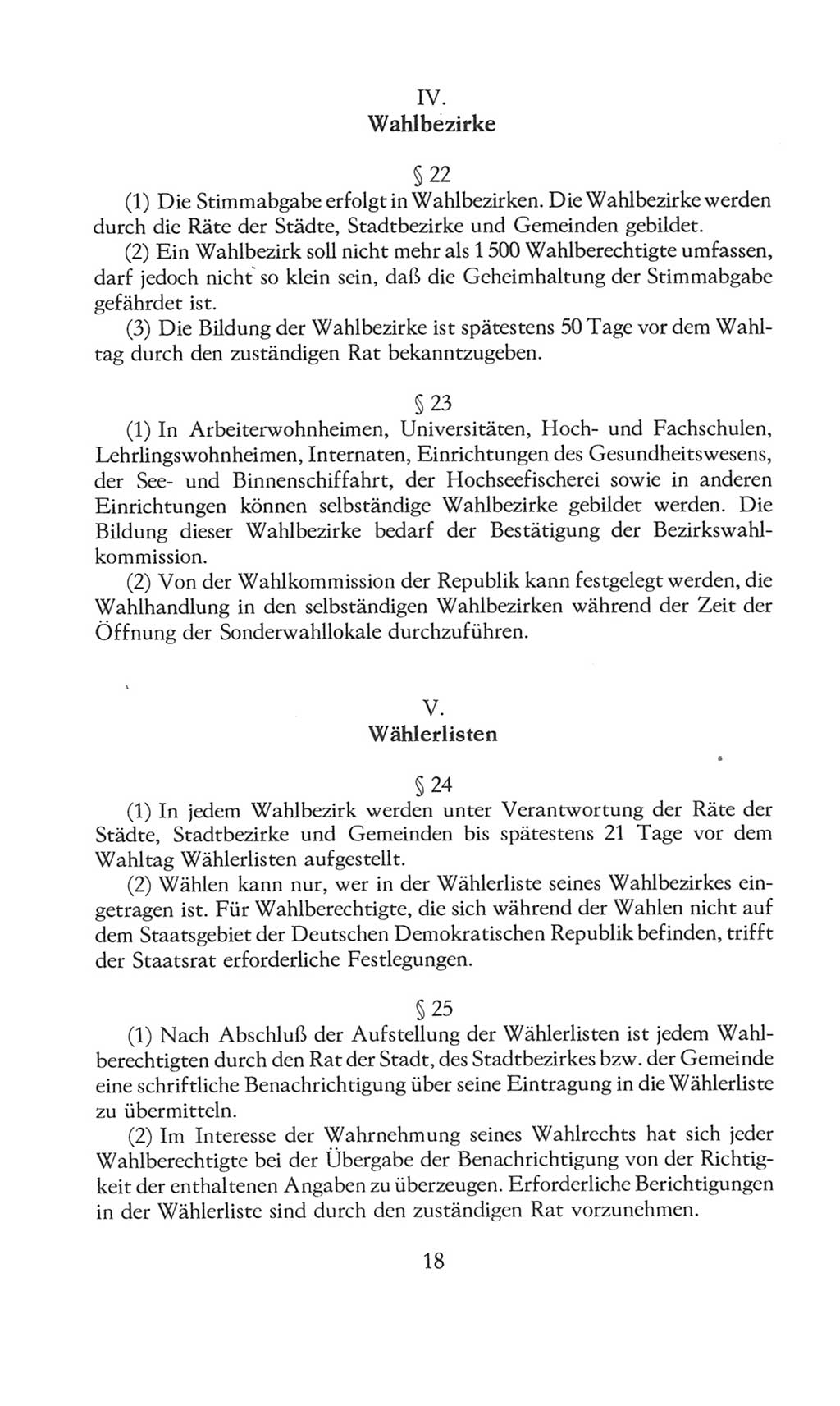 Volkskammer (VK) der Deutschen Demokratischen Republik (DDR), 8. Wahlperiode 1981-1986, Seite 18 (VK. DDR 8. WP. 1981-1986, S. 18)