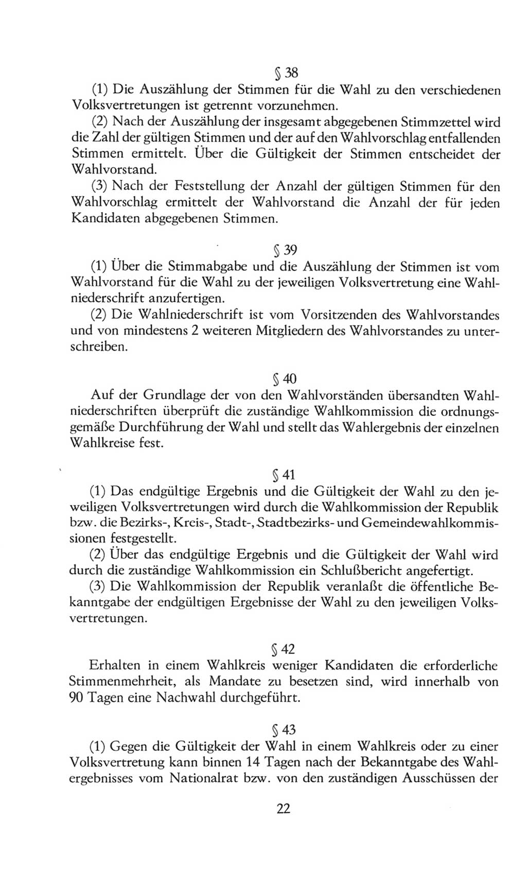 Volkskammer (VK) der Deutschen Demokratischen Republik (DDR), 8. Wahlperiode 1981-1986, Seite 22 (VK. DDR 8. WP. 1981-1986, S. 22)