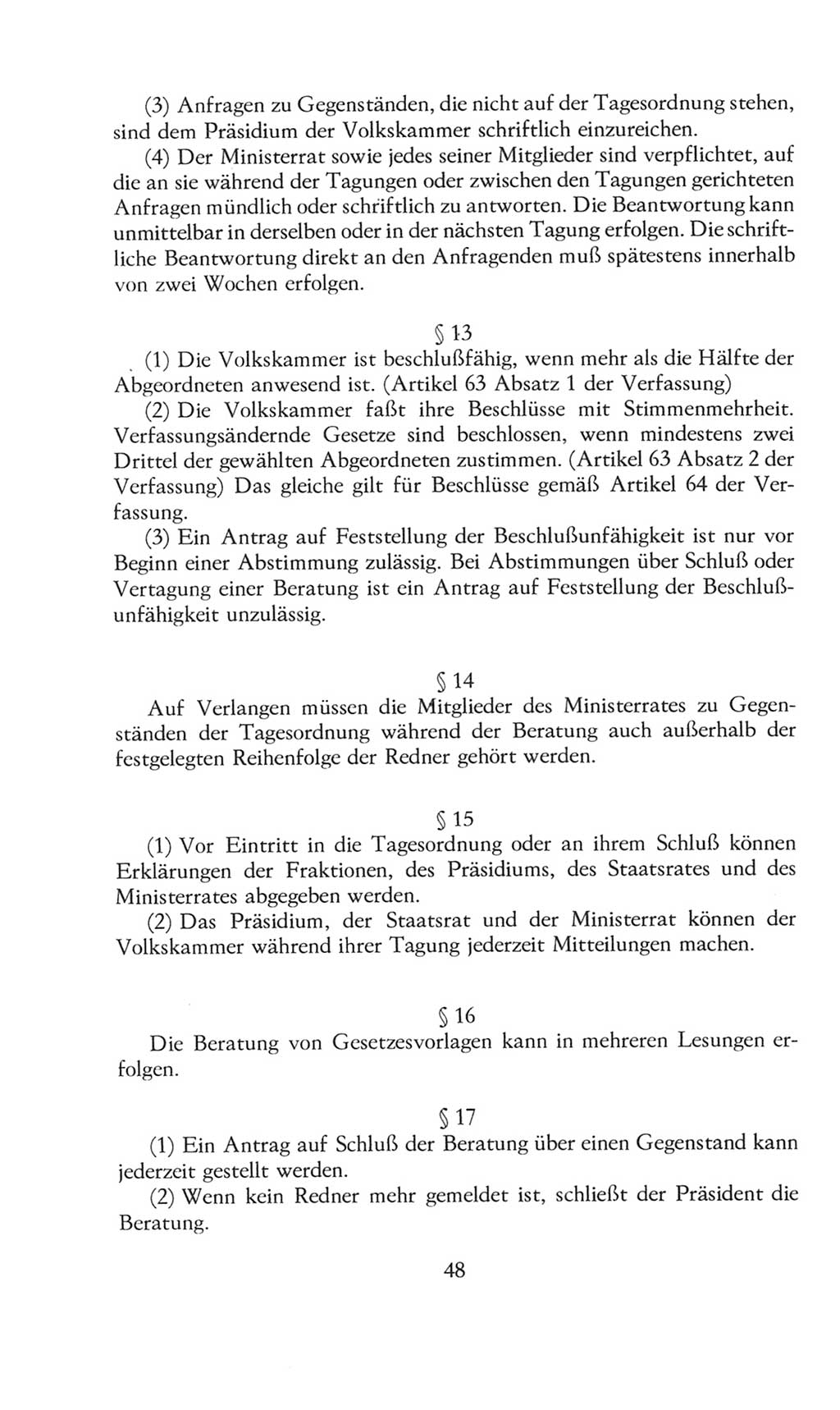 Volkskammer (VK) der Deutschen Demokratischen Republik (DDR), 8. Wahlperiode 1981-1986, Seite 48 (VK. DDR 8. WP. 1981-1986, S. 48)