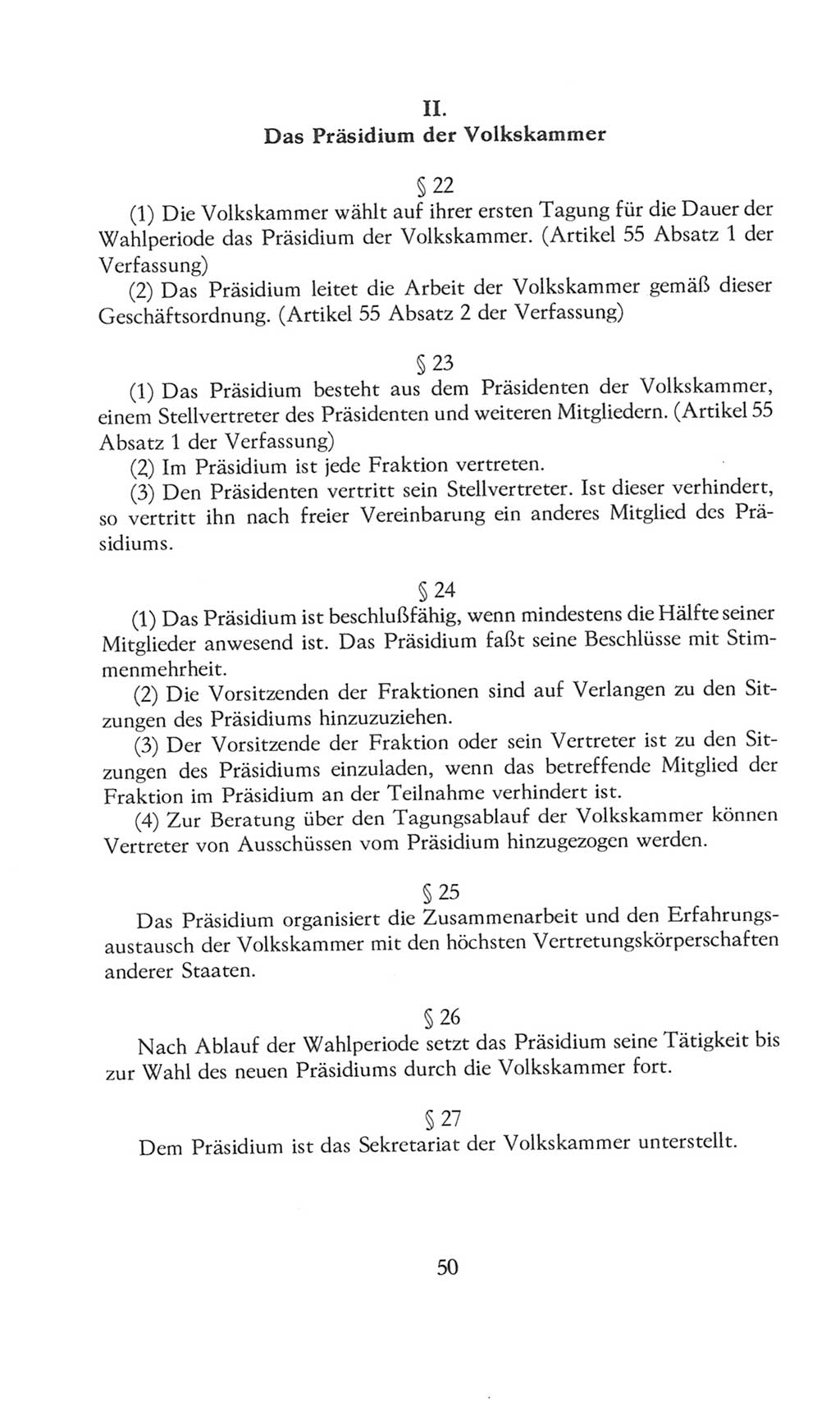 Volkskammer (VK) der Deutschen Demokratischen Republik (DDR), 8. Wahlperiode 1981-1986, Seite 50 (VK. DDR 8. WP. 1981-1986, S. 50)