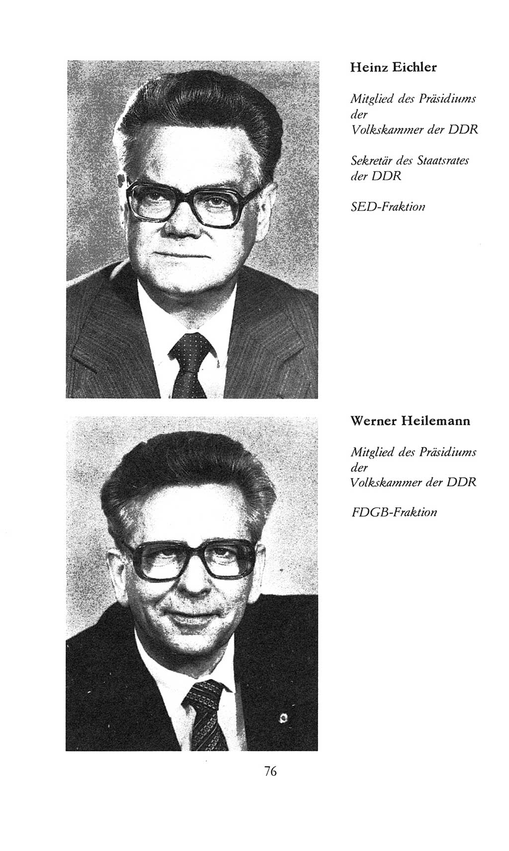 Volkskammer (VK) der Deutschen Demokratischen Republik (DDR), 8. Wahlperiode 1981-1986, Seite 76 (VK. DDR 8. WP. 1981-1986, S. 76)