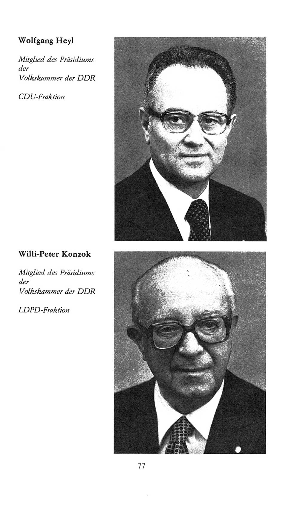 Volkskammer (VK) der Deutschen Demokratischen Republik (DDR), 8. Wahlperiode 1981-1986, Seite 77 (VK. DDR 8. WP. 1981-1986, S. 77)