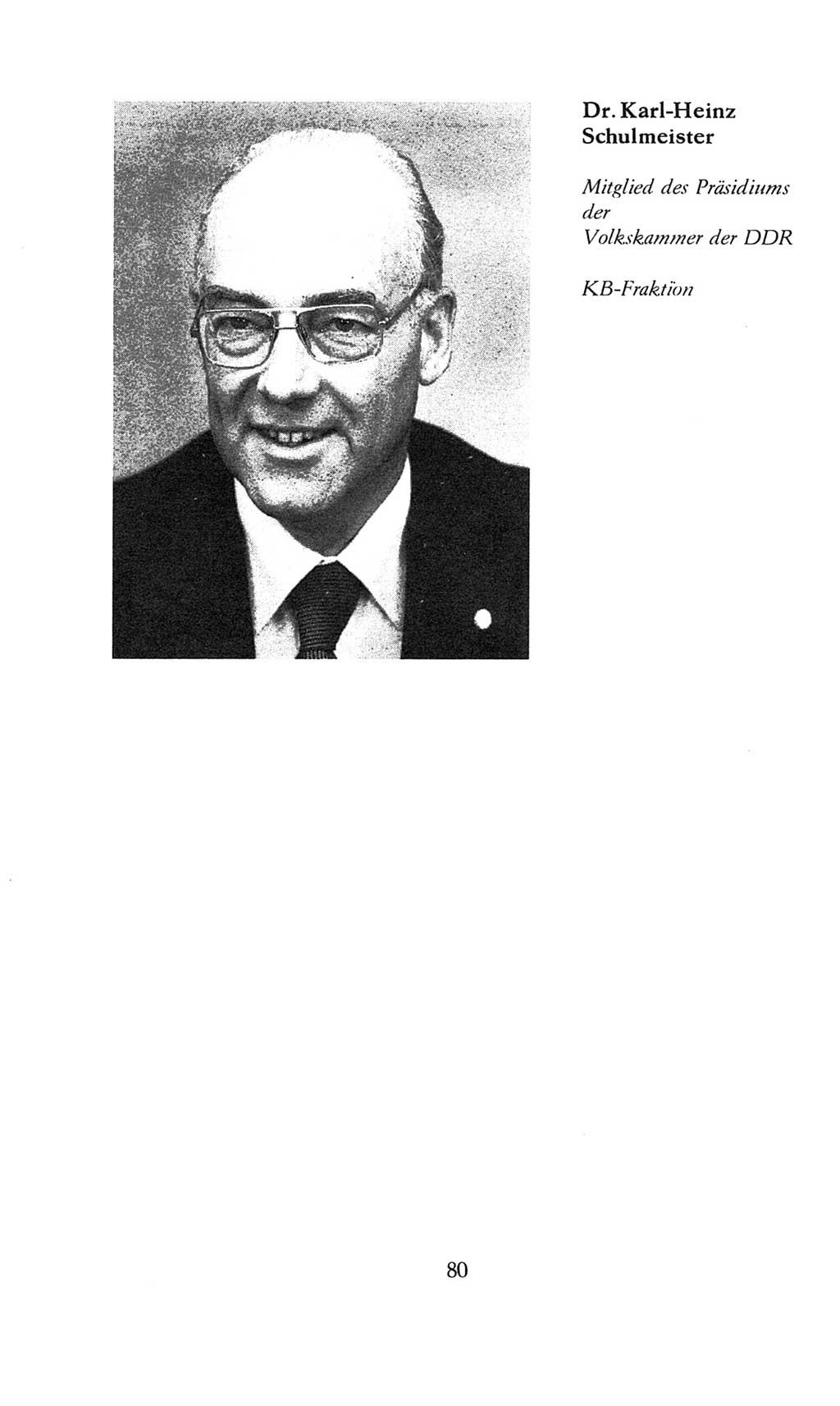 Volkskammer (VK) der Deutschen Demokratischen Republik (DDR), 8. Wahlperiode 1981-1986, Seite 80 (VK. DDR 8. WP. 1981-1986, S. 80)