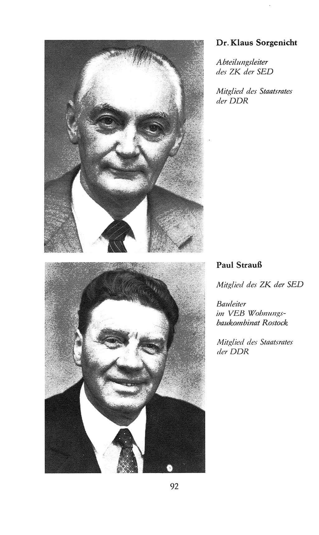 Volkskammer (VK) der Deutschen Demokratischen Republik (DDR), 8. Wahlperiode 1981-1986, Seite 92 (VK. DDR 8. WP. 1981-1986, S. 92)