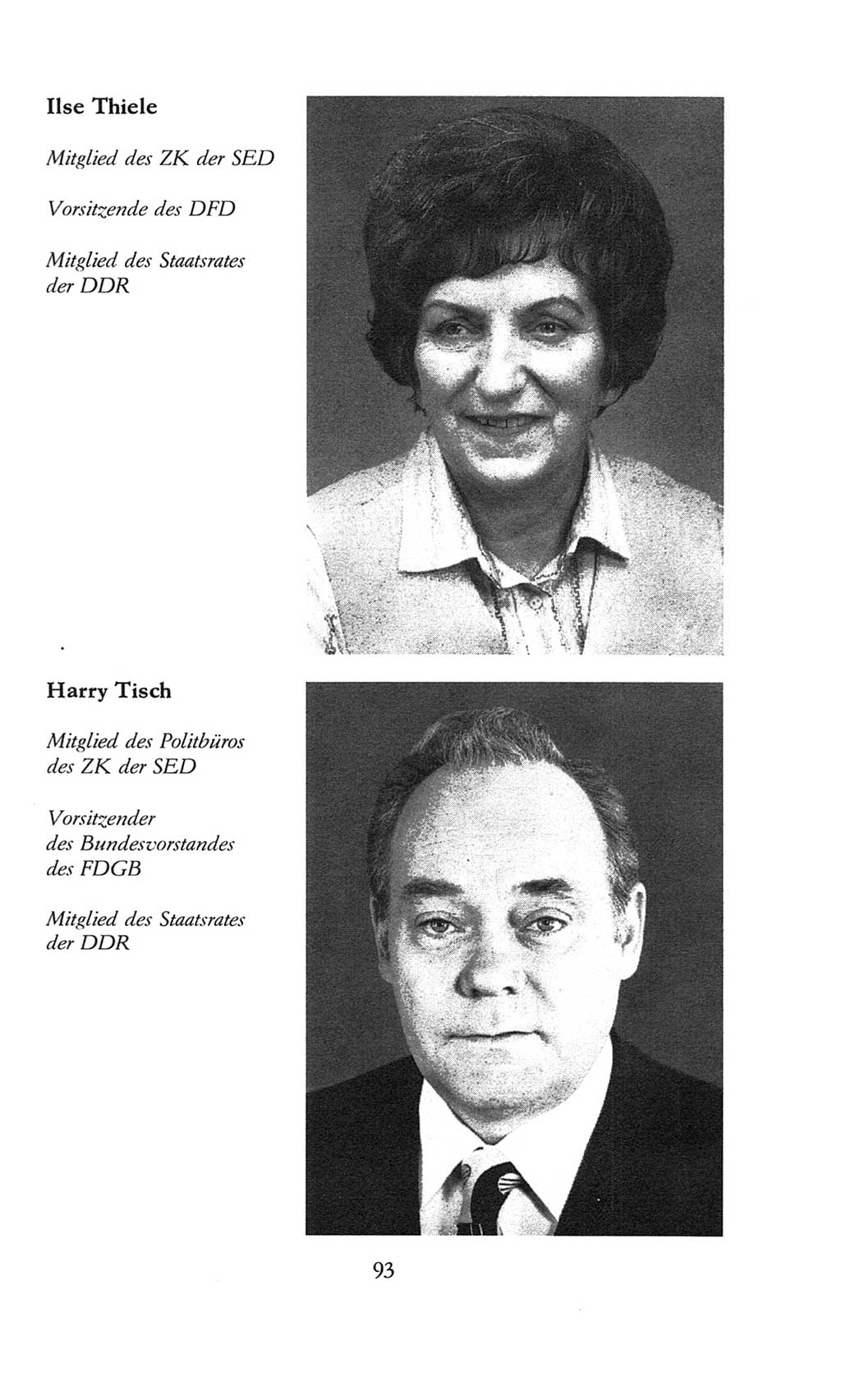 Volkskammer (VK) der Deutschen Demokratischen Republik (DDR), 8. Wahlperiode 1981-1986, Seite 93 (VK. DDR 8. WP. 1981-1986, S. 93)