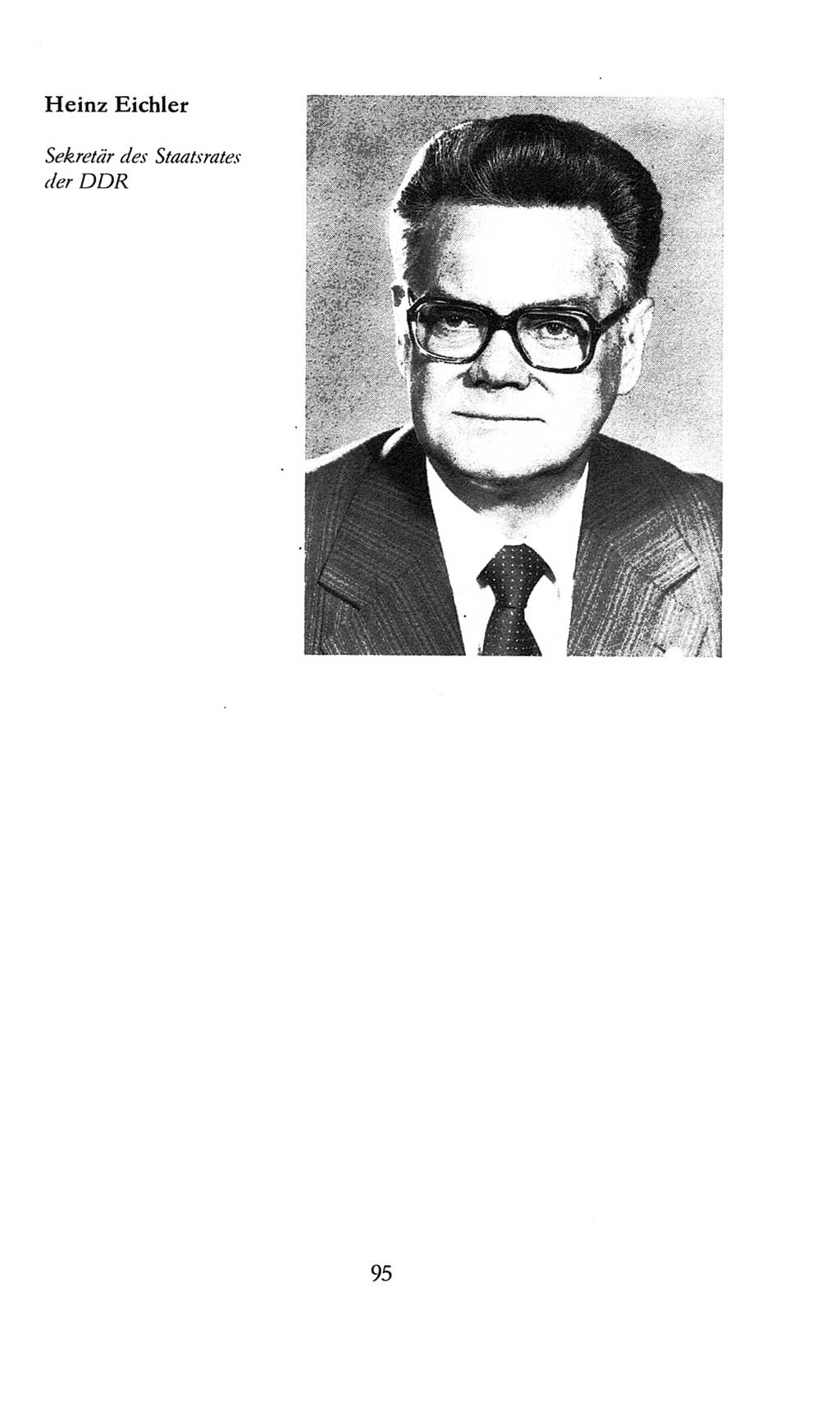 Volkskammer (VK) der Deutschen Demokratischen Republik (DDR), 8. Wahlperiode 1981-1986, Seite 95 (VK. DDR 8. WP. 1981-1986, S. 95)