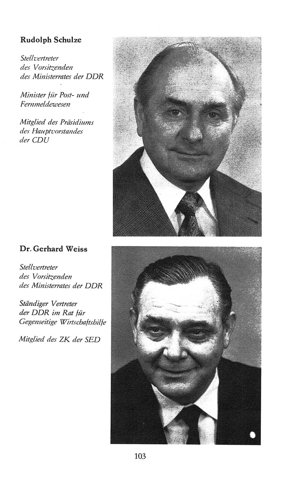 Volkskammer (VK) der Deutschen Demokratischen Republik (DDR), 8. Wahlperiode 1981-1986, Seite 103 (VK. DDR 8. WP. 1981-1986, S. 103)