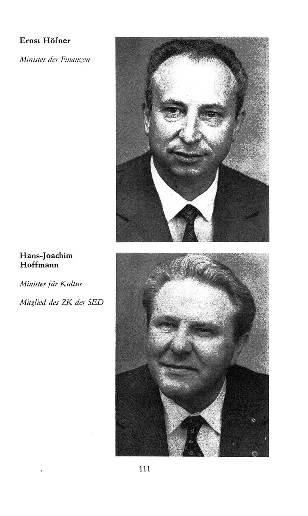 Volkskammer (VK) der Deutschen Demokratischen Republik (DDR), 8. Wahlperiode 1981-1986, Seite 111 (VK. DDR 8. WP. 1981-1986, S. 111)