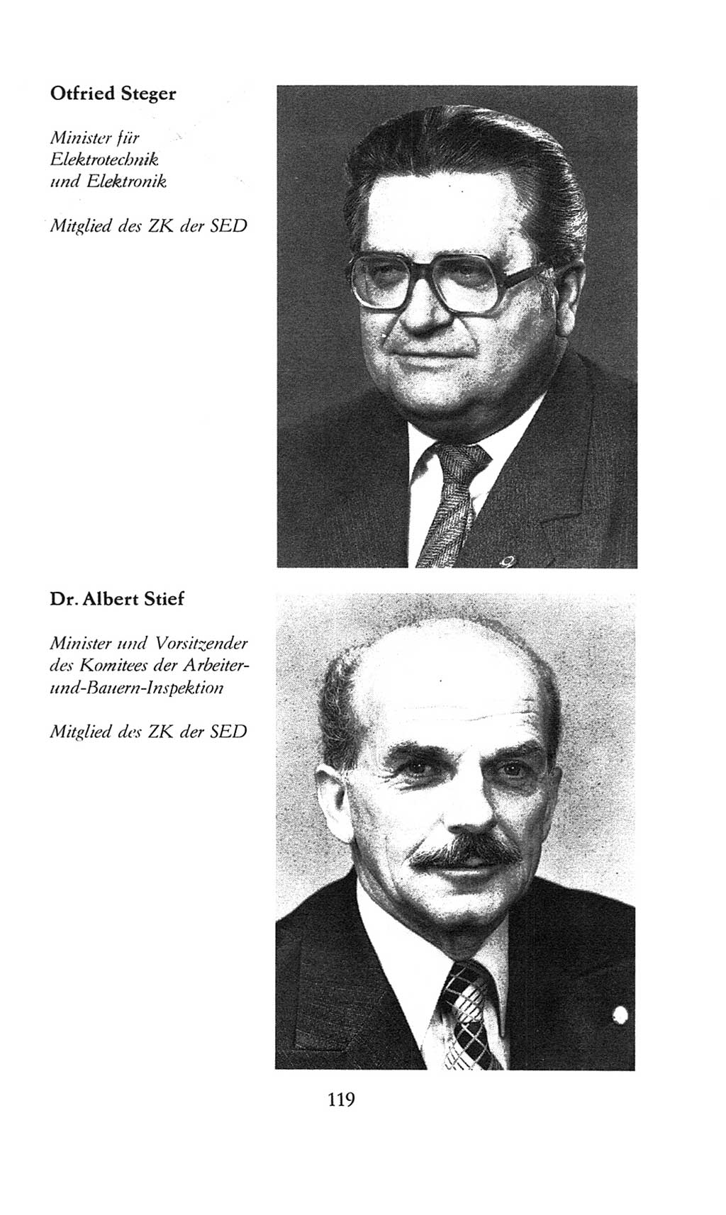 Volkskammer (VK) der Deutschen Demokratischen Republik (DDR), 8. Wahlperiode 1981-1986, Seite 119 (VK. DDR 8. WP. 1981-1986, S. 119)