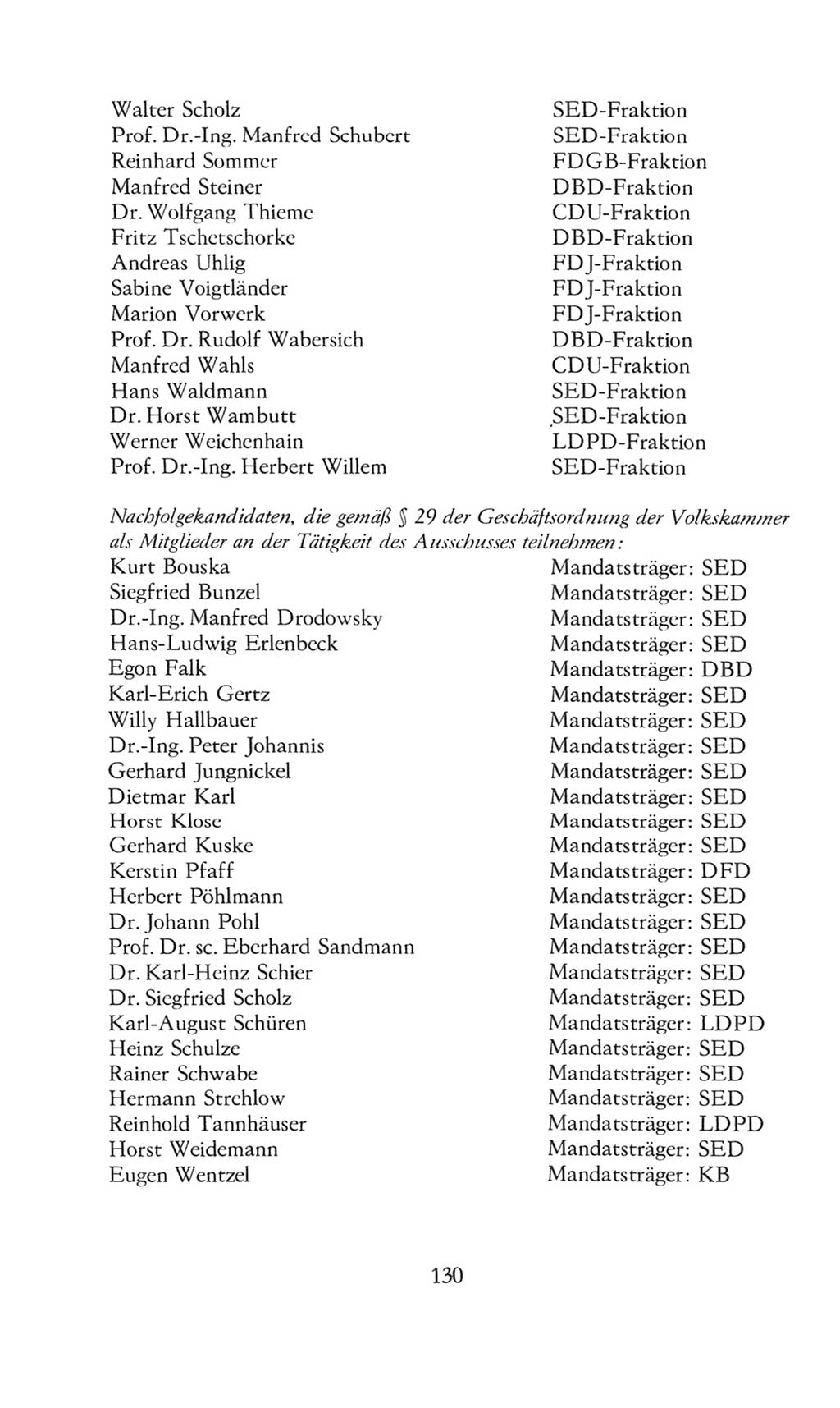 Volkskammer (VK) der Deutschen Demokratischen Republik (DDR), 8. Wahlperiode 1981-1986, Seite 130 (VK. DDR 8. WP. 1981-1986, S. 130)