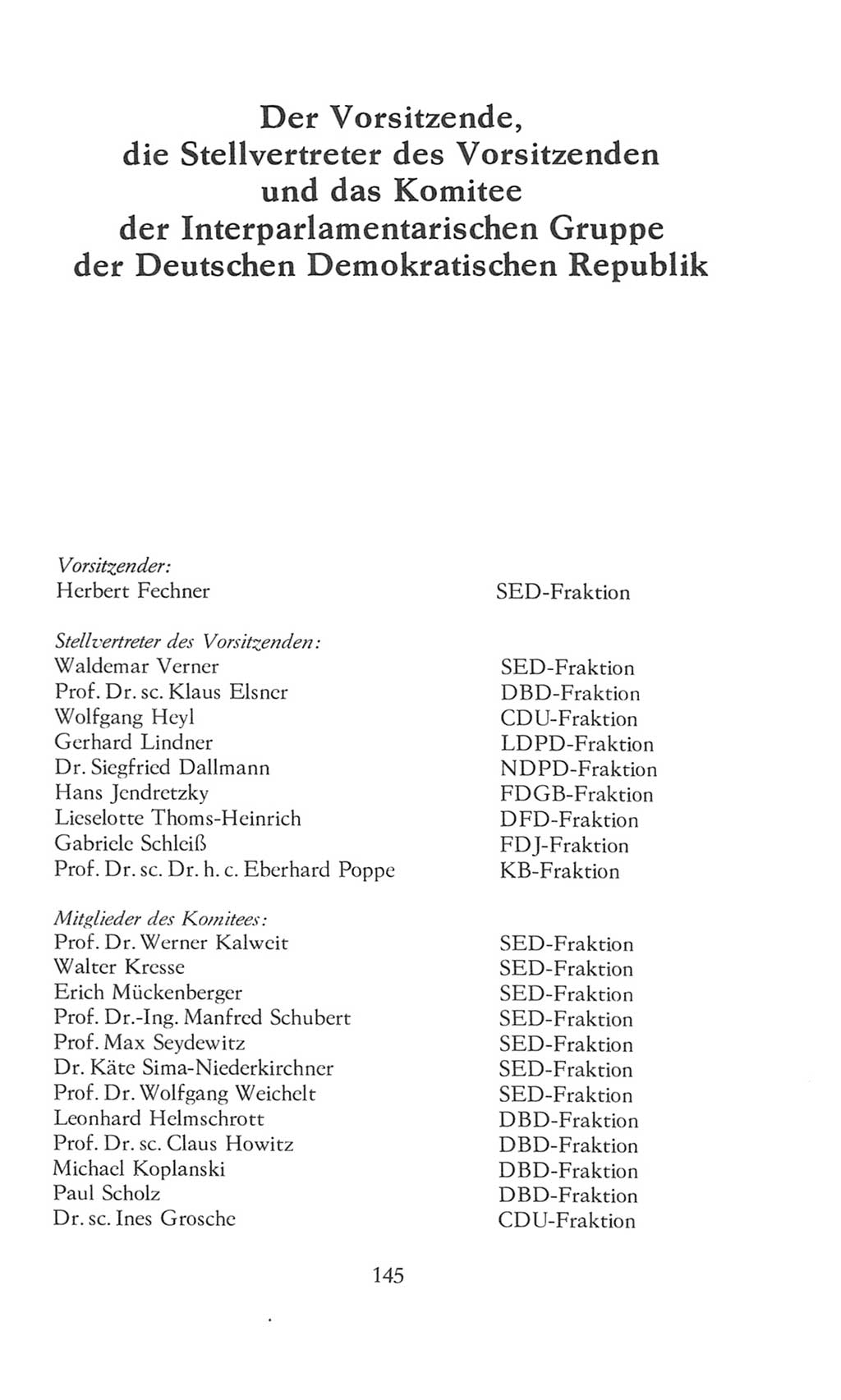 Volkskammer (VK) der Deutschen Demokratischen Republik (DDR), 8. Wahlperiode 1981-1986, Seite 145 (VK. DDR 8. WP. 1981-1986, S. 145)