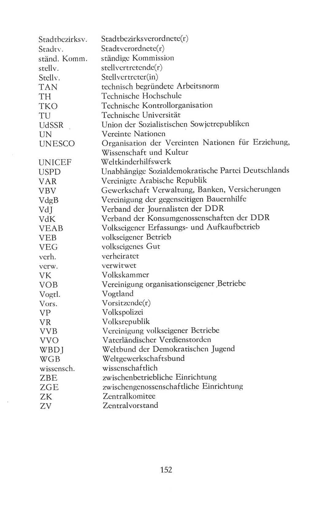 Volkskammer (VK) der Deutschen Demokratischen Republik (DDR), 8. Wahlperiode 1981-1986, Seite 152 (VK. DDR 8. WP. 1981-1986, S. 152)