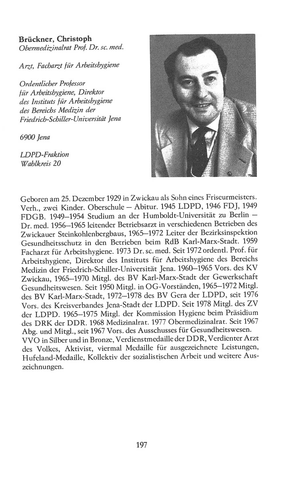 Volkskammer (VK) der Deutschen Demokratischen Republik (DDR), 8. Wahlperiode 1981-1986, Seite 197 (VK. DDR 8. WP. 1981-1986, S. 197)