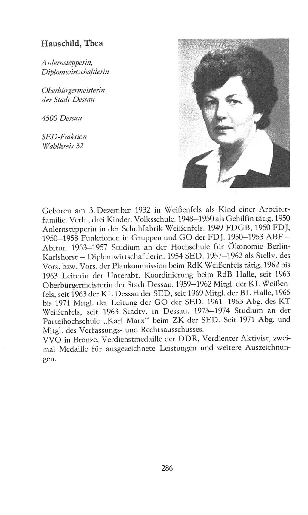 Volkskammer (VK) der Deutschen Demokratischen Republik (DDR), 8. Wahlperiode 1981-1986, Seite 286 (VK. DDR 8. WP. 1981-1986, S. 286)