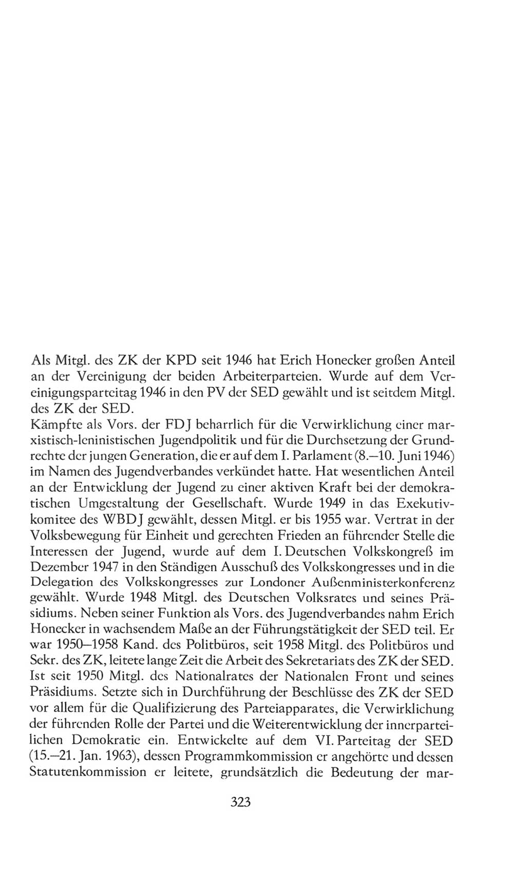 Volkskammer (VK) der Deutschen Demokratischen Republik (DDR), 8. Wahlperiode 1981-1986, Seite 323 (VK. DDR 8. WP. 1981-1986, S. 323)